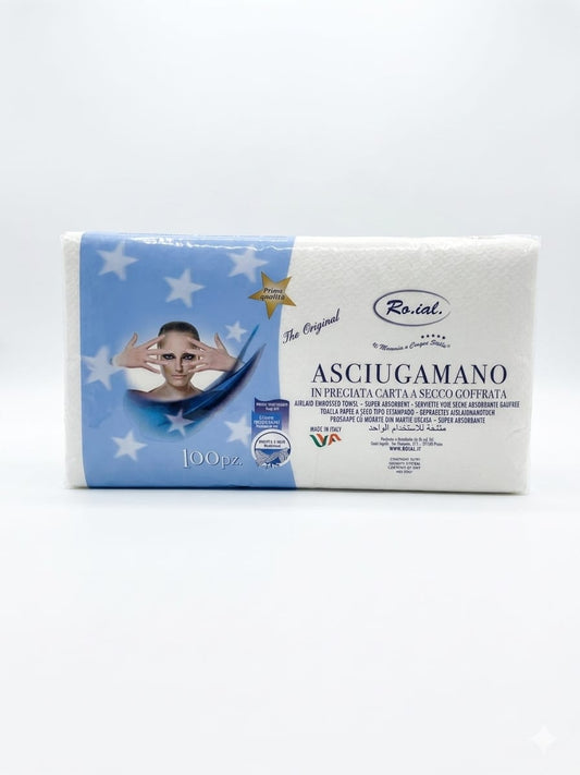 Asciugamani monouso 40x70 carta a secco 100 pz