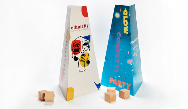 Espositore da banco piramidale Giza — personalizzato (set)