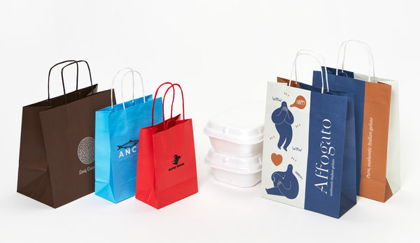 Shopper in carta personalizzate — pack per la tua linea