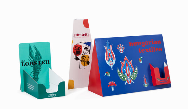 Espositore da banco a ripiani — personalizzato (set)