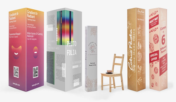 Totem pubblicitario 3 facce — 200 cm personalizzato